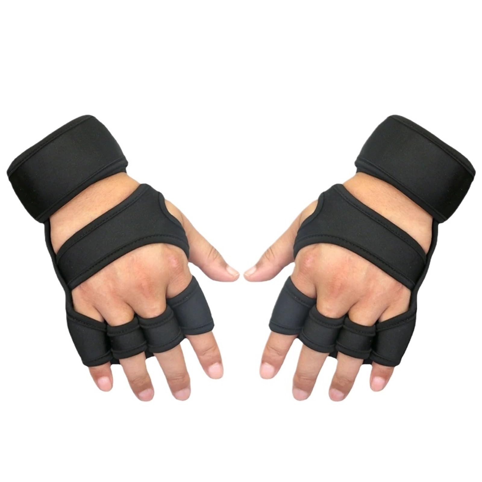 Guanti Da Fitness 1 paio di guanti sportivi ventilati for sollevamento pesi con fasce da polso integrate for uomini e donne, ideali for il fitness in palestra Per Il Fitness