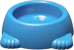 Bebedouro Comedouro 1000ML Patinhas Pet Para Cães e Gatos Médio E Grande Porte (Azul)