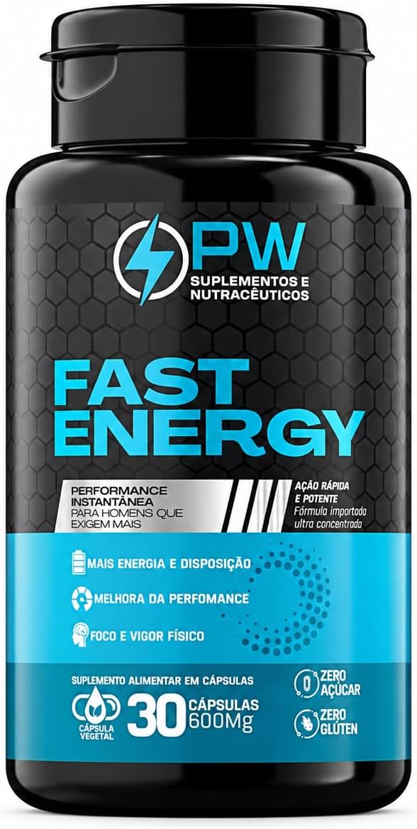 Fast Energy Fórmula Concentrada com Boro, Arginina, Taurina, Magnésio, Coenzima Q10, L-Carnitina | Vitalidade de Forma Natural Performance Masculina Aumento de Energia e…