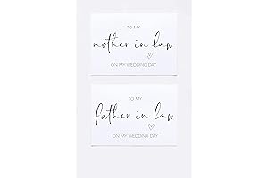 Sentimental Keepsake Card Set: 'Best Mother & Father In-Law Ever'