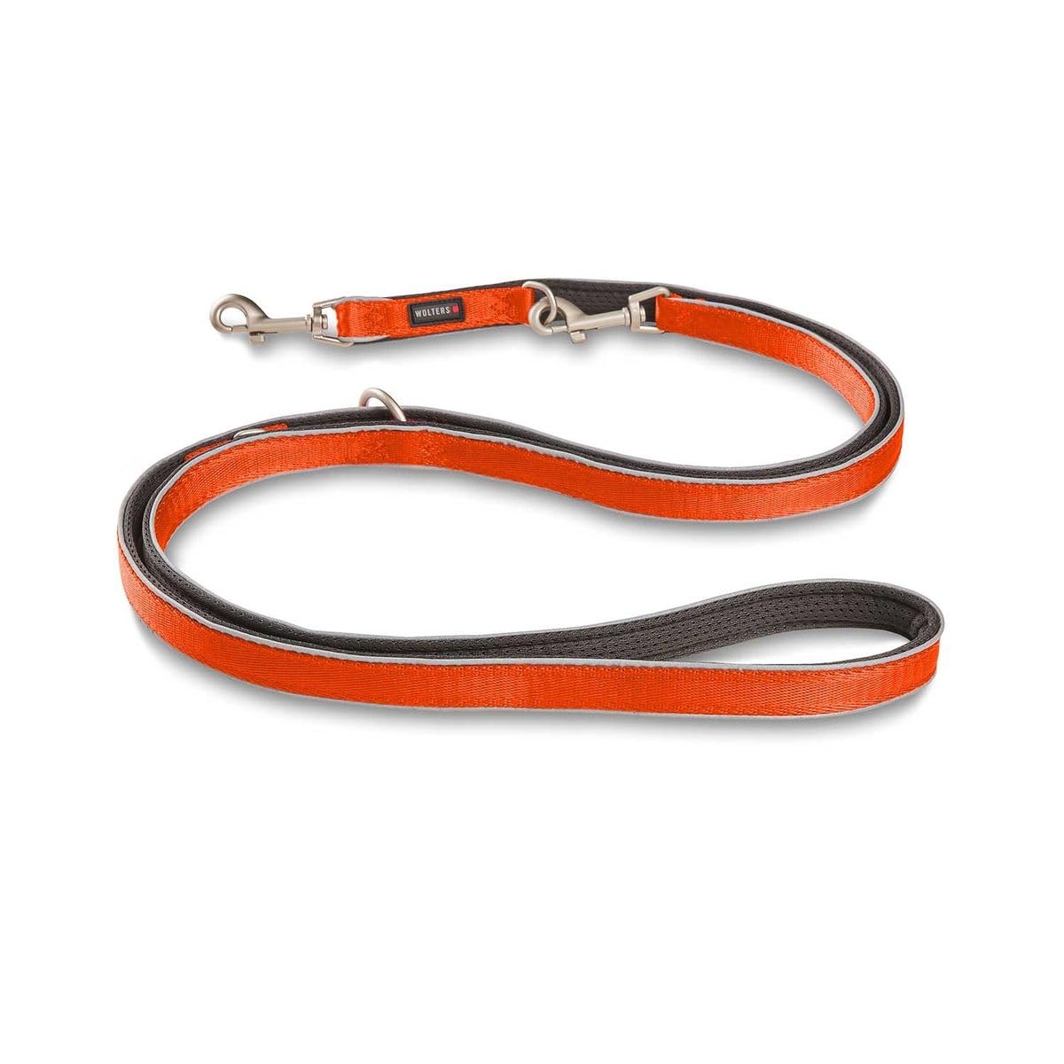 WOLTERS Führleine Active Pro Comfort, Größe:200 cm x 30 mm, Farbe:rot orange/anthrazit