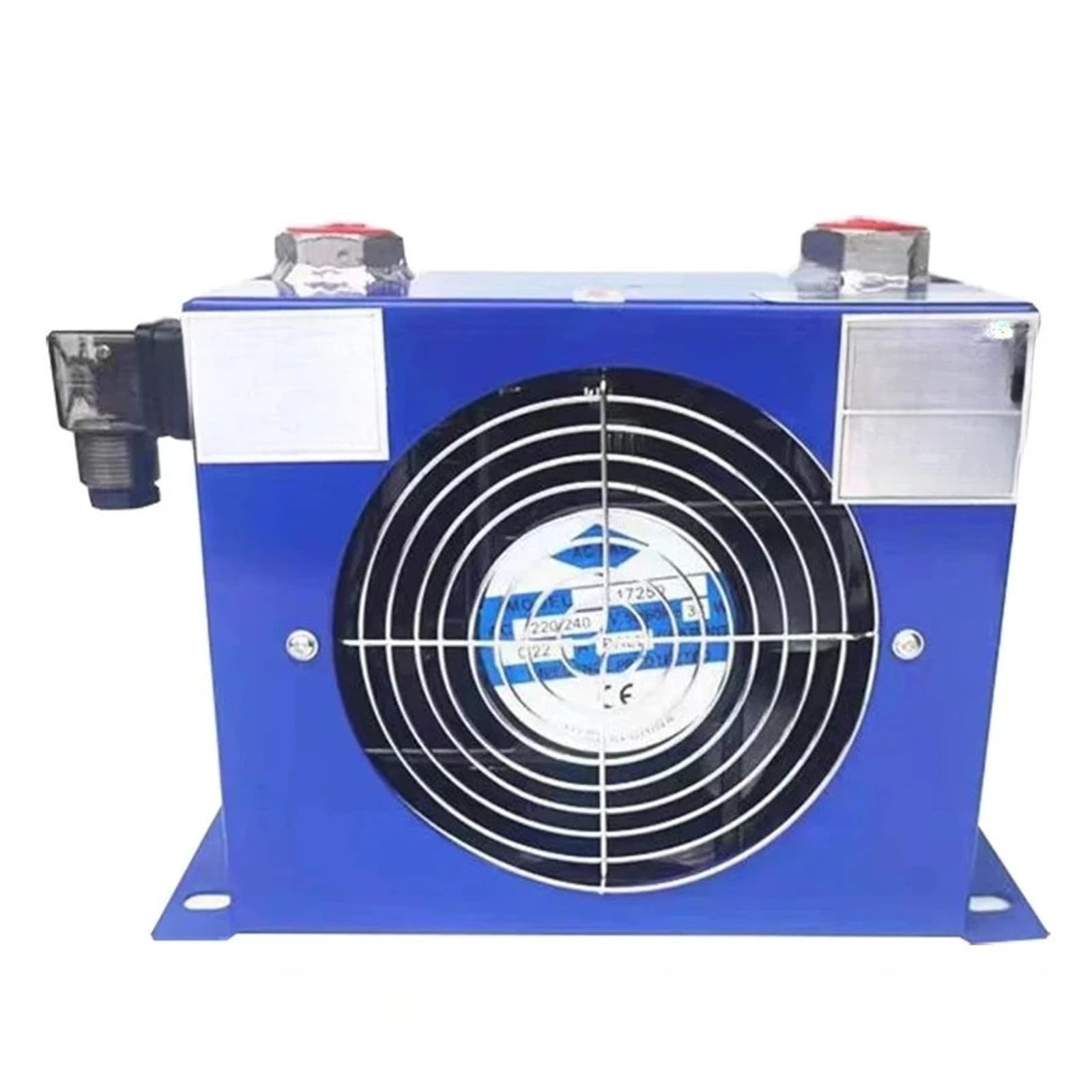 AH0607T-CA 40L/min enfriador de aire hidráulico ventilador flujo radiador intercambiador de calor radiador enfriador de aceite placa Pin intercambiador de calor eficiente(24V)