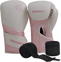 Luva de Boxe/Muay Thai Elite Pretorian + Bandagem Sortida