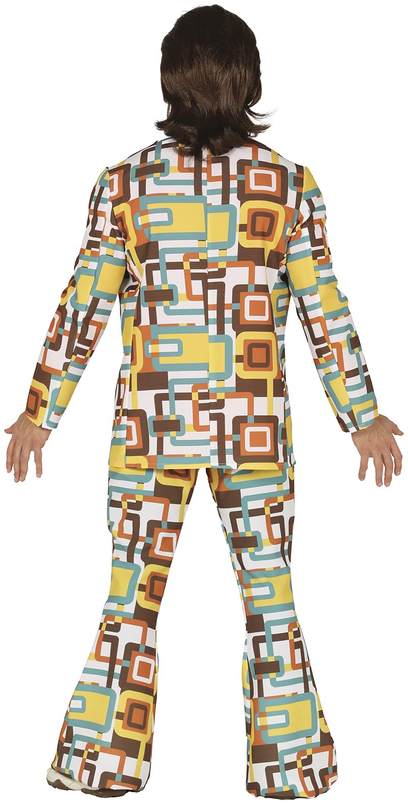 FIESTAS GUIRCA Groovy Disco Mens Fancy Dress Costume - 70s Mens Outfit - 60s Hippie Flared Trousers Suit Fancy Dress Men Size S 36-38 - Image 2