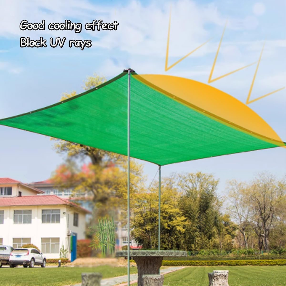 90 % Schattentuch für Pflanzen, UV-Schutz, Netzplane mit verstärkten Ösen, atmungsaktives Sonnenschutznetz für Gewächshaus, Terrasse und Garten, Outdoor-Abdeckung für Gemüse und Blumen (5 x 7 m)