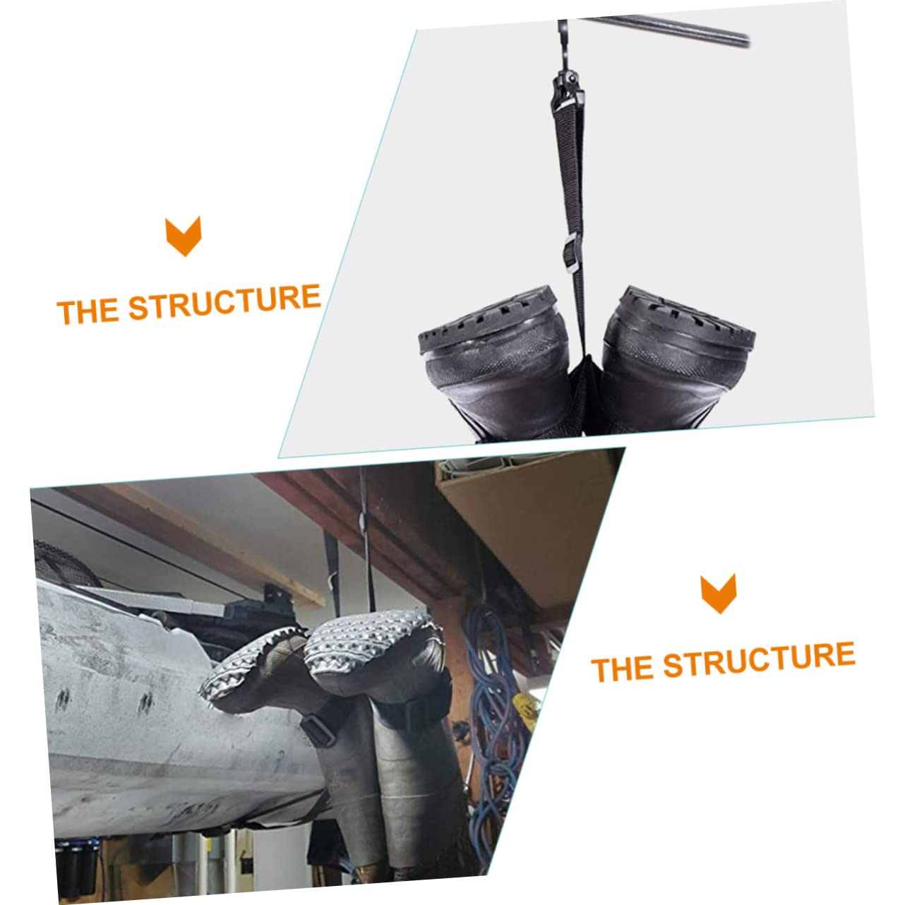 Cintre pour Cuissardes Sangle Réglable Étendoir Boucles Plastique Support De Séchage pour Waders