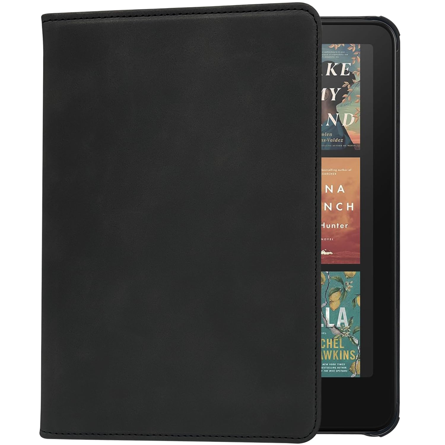 Custodia per Kindle Paperwhite da 7" (12a generazione/edizione Signature 2024) e Kindle Colorsoft Signature Edition con doppio supporto e supporto, spegnimento automatico (nero)