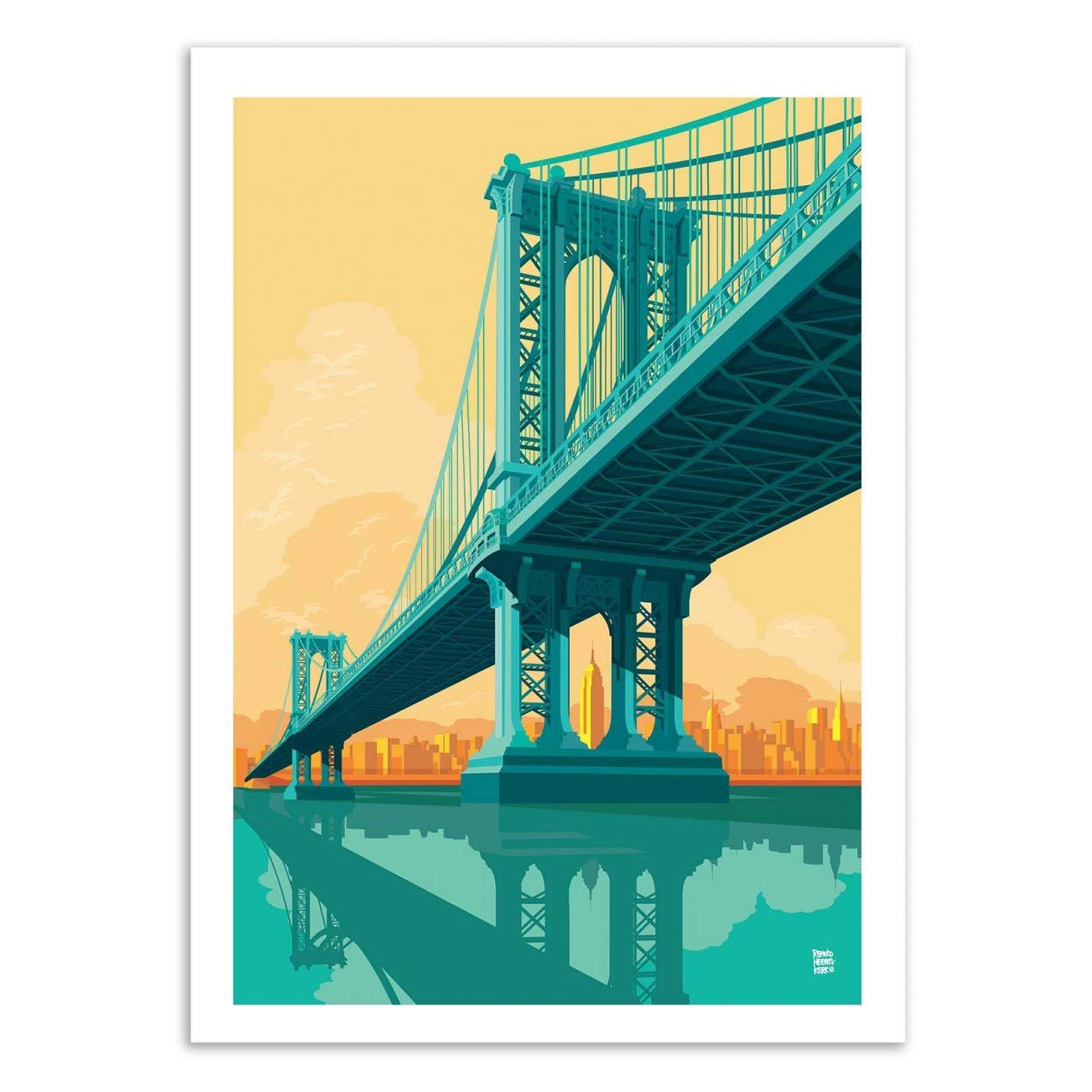 Wall EditionsArt-Poster - Manhattan Bridge - Remko Heemskerk