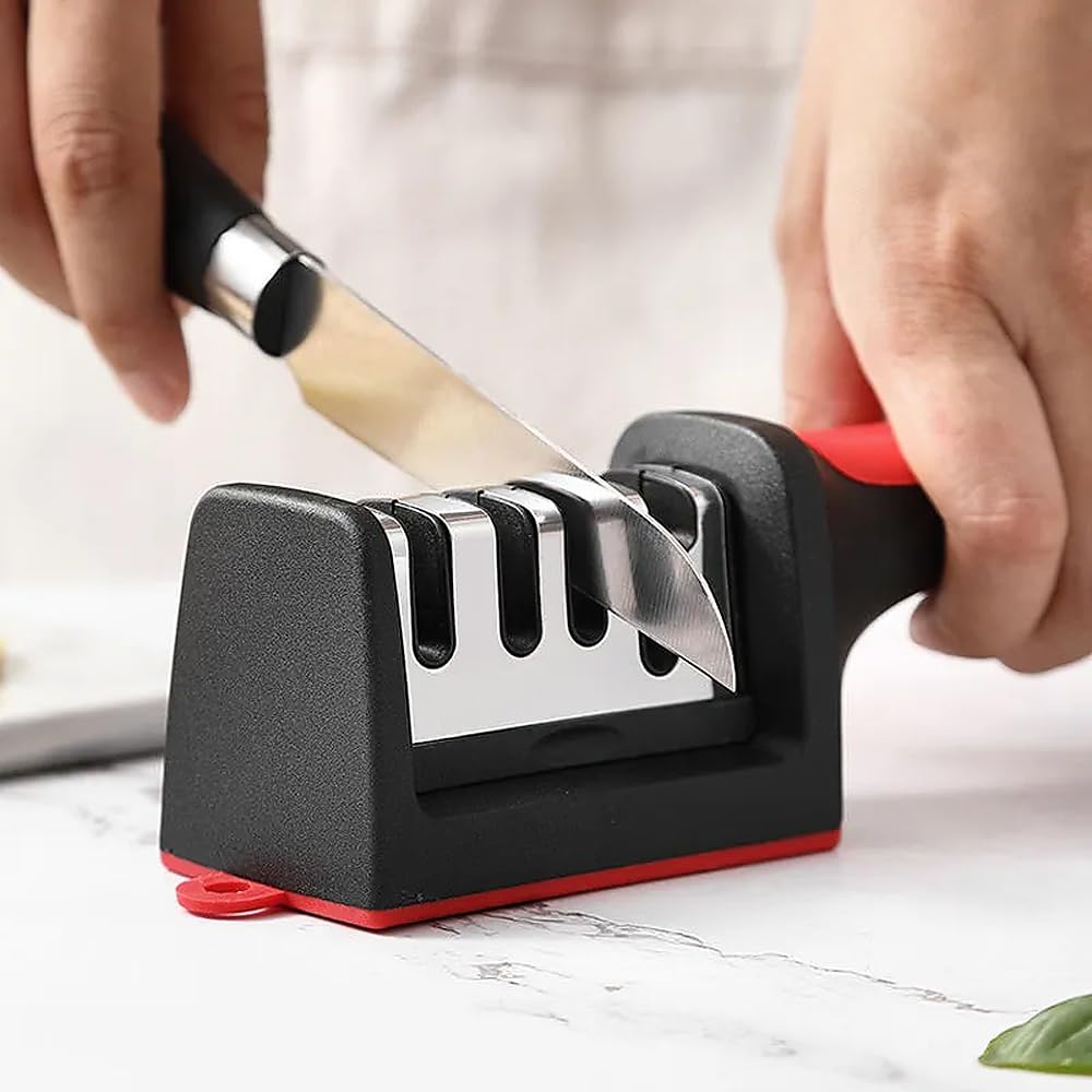 Snapklik.com : 3 Stage Portable Knife Sharpener Sharpening Tool