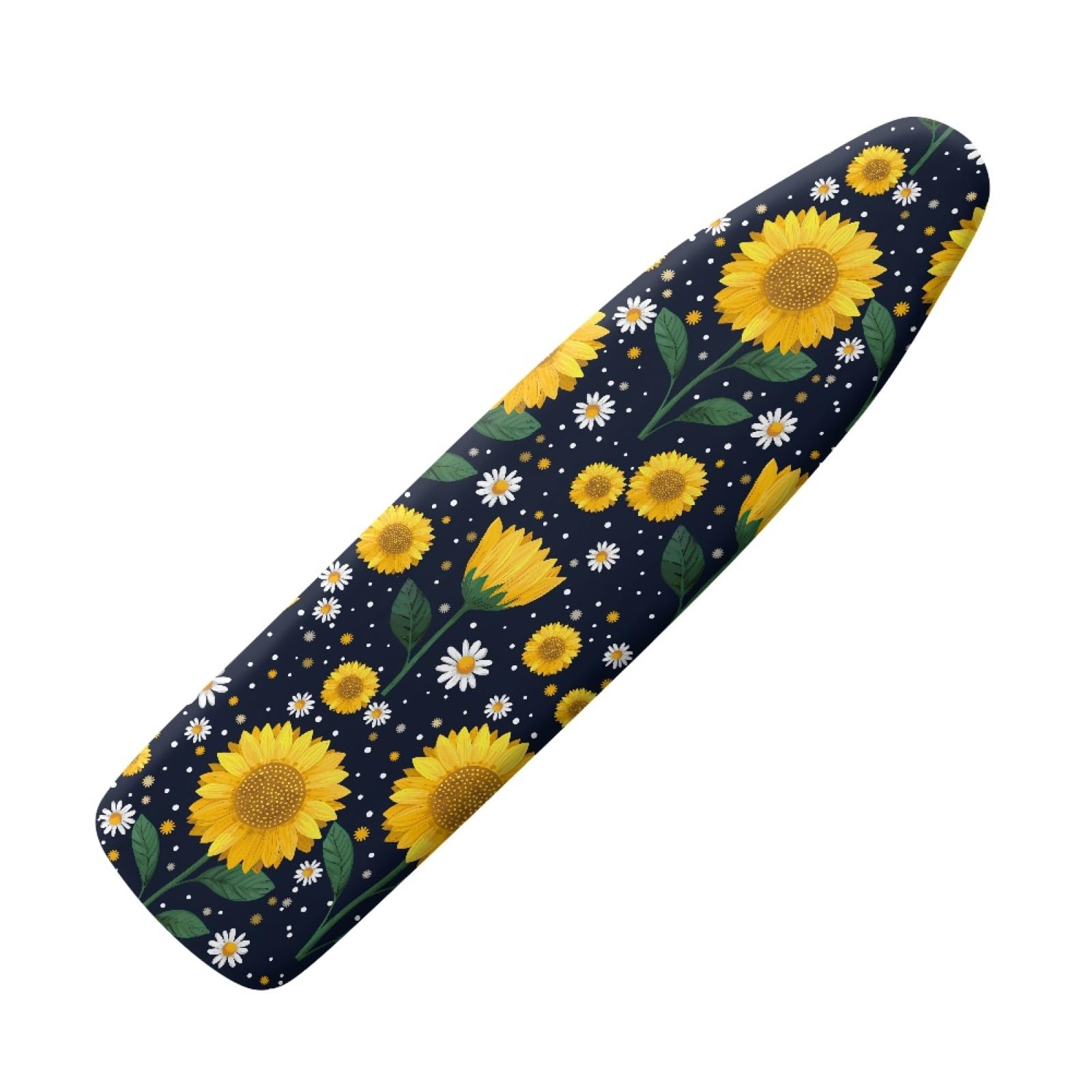Ironing Board Cover 125X43 Sunflower Padded Iron Board Cover With Elasticated, Easy Fit And Resists Scorching, Cord Binding & Stretch System