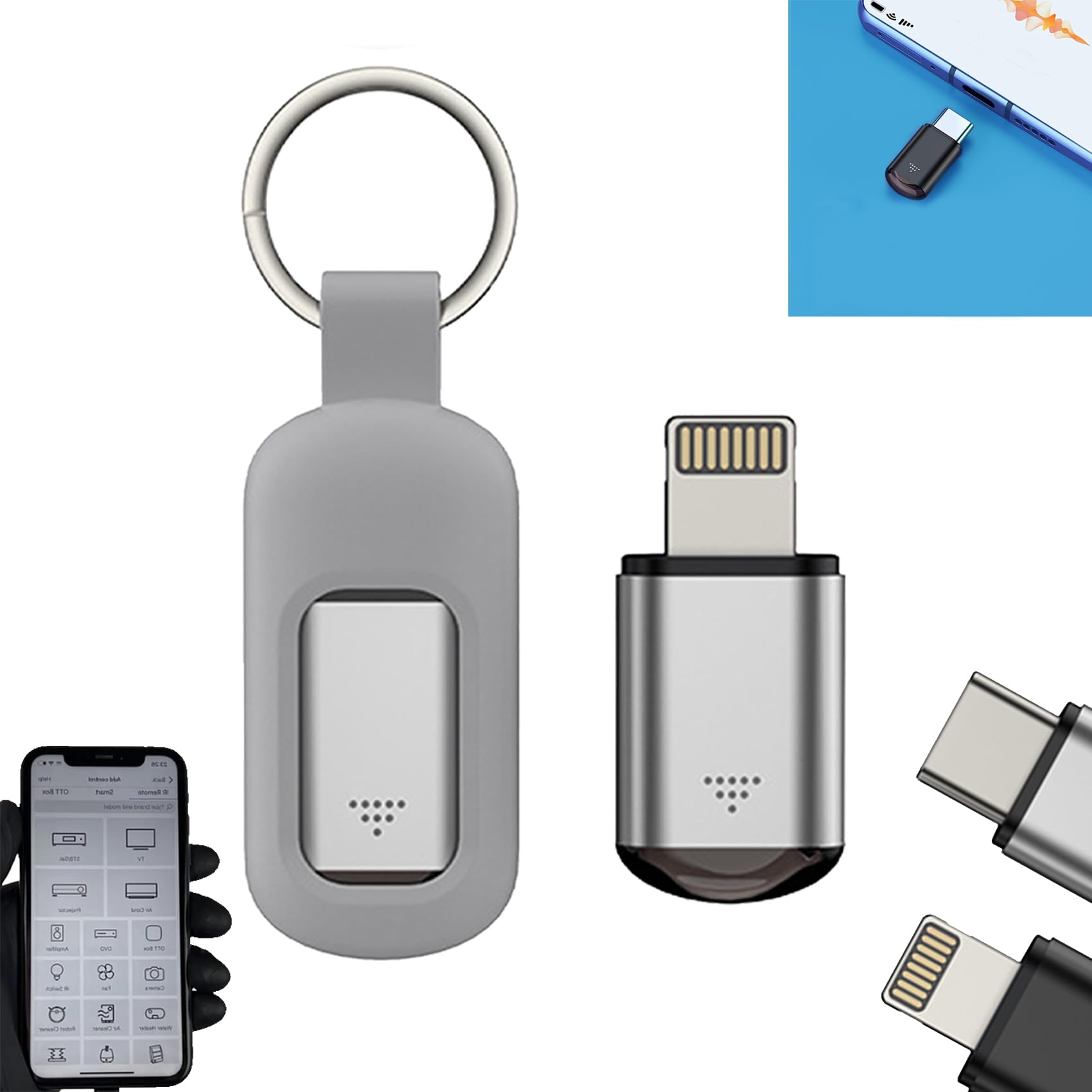 Cyberplex Microlord Mini Hacking Device - Cyber Plex Remote, Cyber Bender, Hacker Tools (Silver for iPhone)