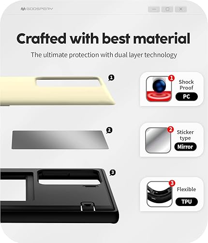 Miniatura 657 de GOOSPERY Parachoques magnético para puerta compatible con Galaxy S23, tarjetero tipo cartera, cierre automático, protección de doble capa resistente