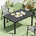 DWVO Aluminium-Gartentisch 140cm, Outdoor Tisch für Terrasse & Garten