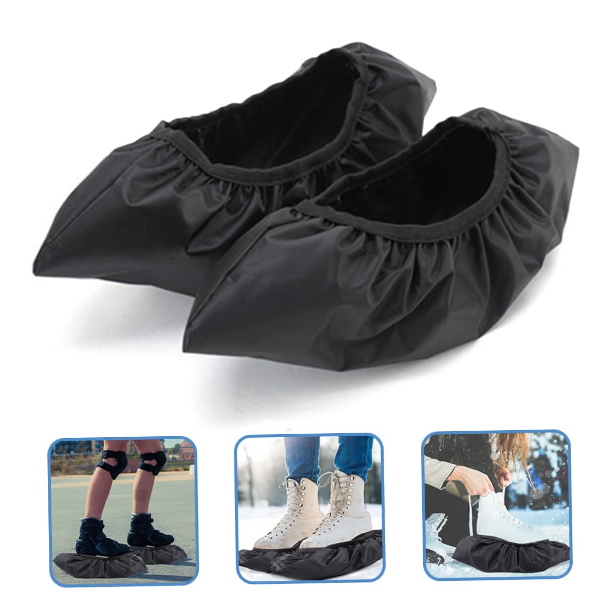 BESTonZON Cubiertas De Cuchillas De Hielo Elasticadas De Fundas para Artísticos Hockey Protección para Cuchillas Adultos
