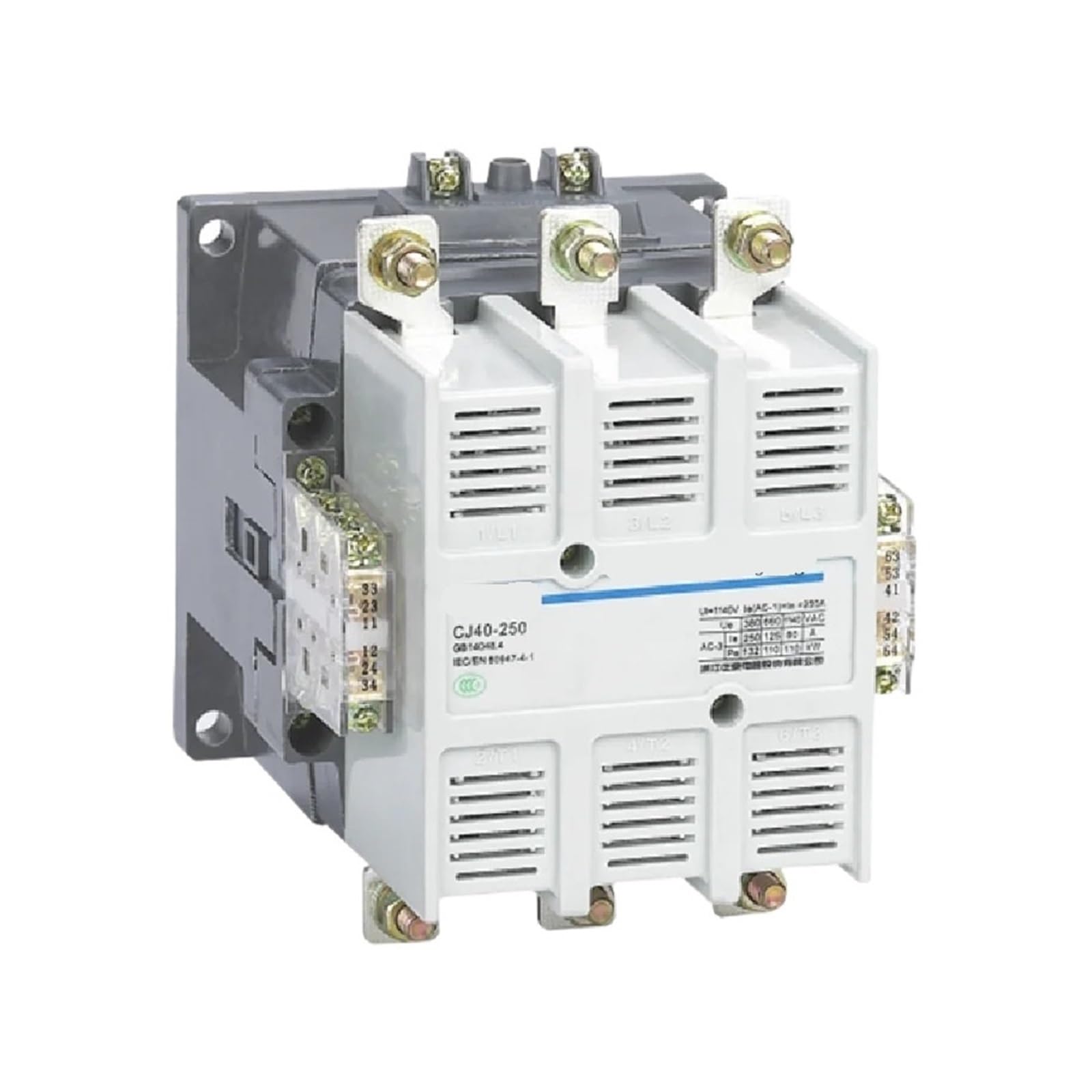 TPKMVGAP CJ40 CJ40-100 CJ40-125 CJ40-160 CJ40-200 CJ40-250 CJ40-630 800A 1000A AC 220V 380V Electric Magnetic 3 Phase Contactor(CJ40-800A,380 V)