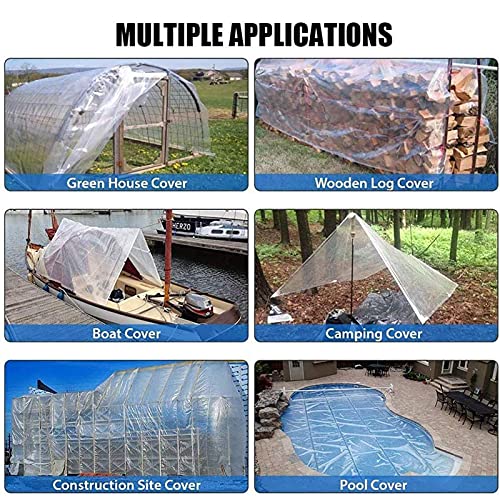 Lona impermeable para refugio de lluvia y cubierta protectora transparente 7