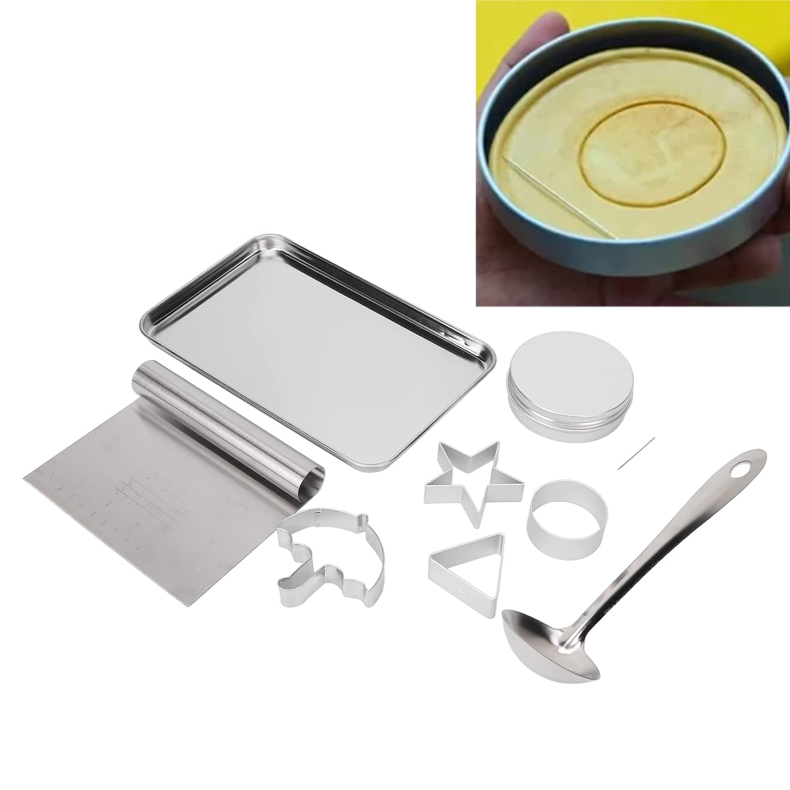 Kit de moldes para galletas DIY, herramienta para hacer dulces de azúcar de acero inoxidable, juguete de decoración para fiestas de Halloween para juegos y manualidades, 4 formas