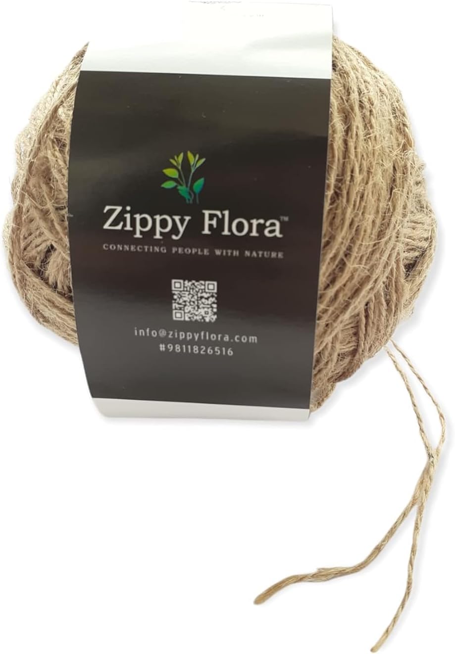 JVNX Natural 2mm Jute Twine String – 50m Brown Craft Cord for DIY Projects, Gift Wrapping, Packaging & Home Decoration