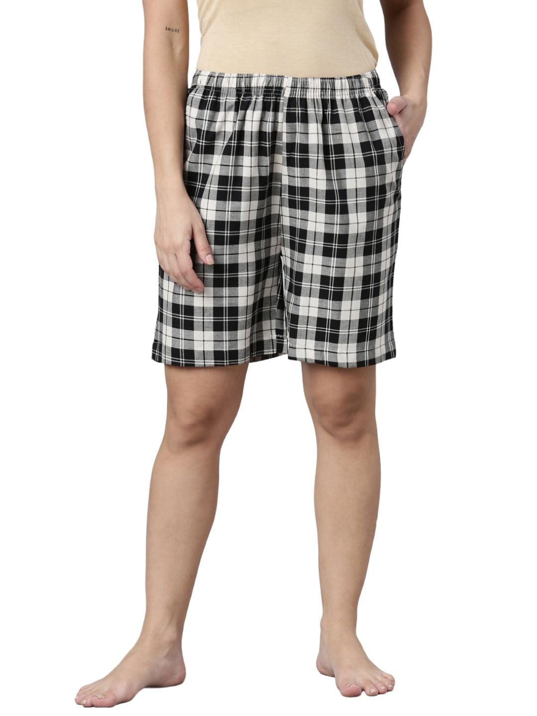 Womens Mid Rise Lounge Shorts.-image-23