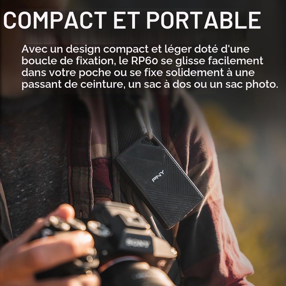 PNY RP60 2To USB-C SSD Portable