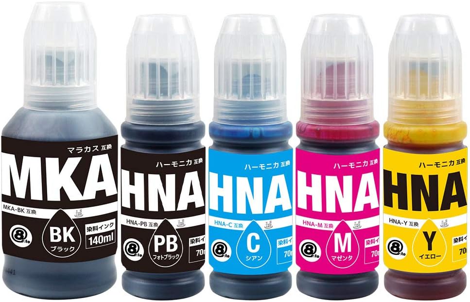 MKA/HNA 5本セット エプソン互換