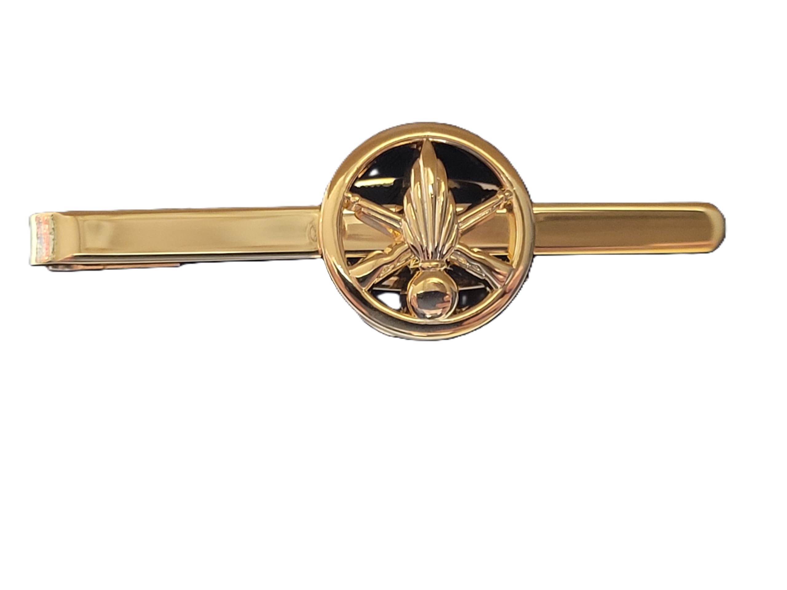 Générique Pince à Cravate Infanterie Armée Militaire en Alliage Argent pour Homme, Enfant - Broche de Cravate Militaire Classique