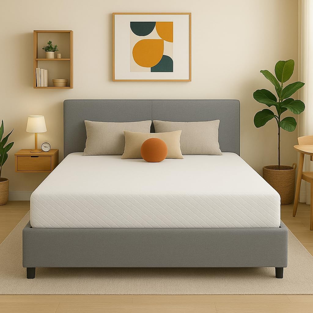 Memory Foam Mattress, Gel-Infused with High-Density Base, Medium Firm, CertiPUR-US, Washable Cover, 12-inches, Cal King California King 12-inches