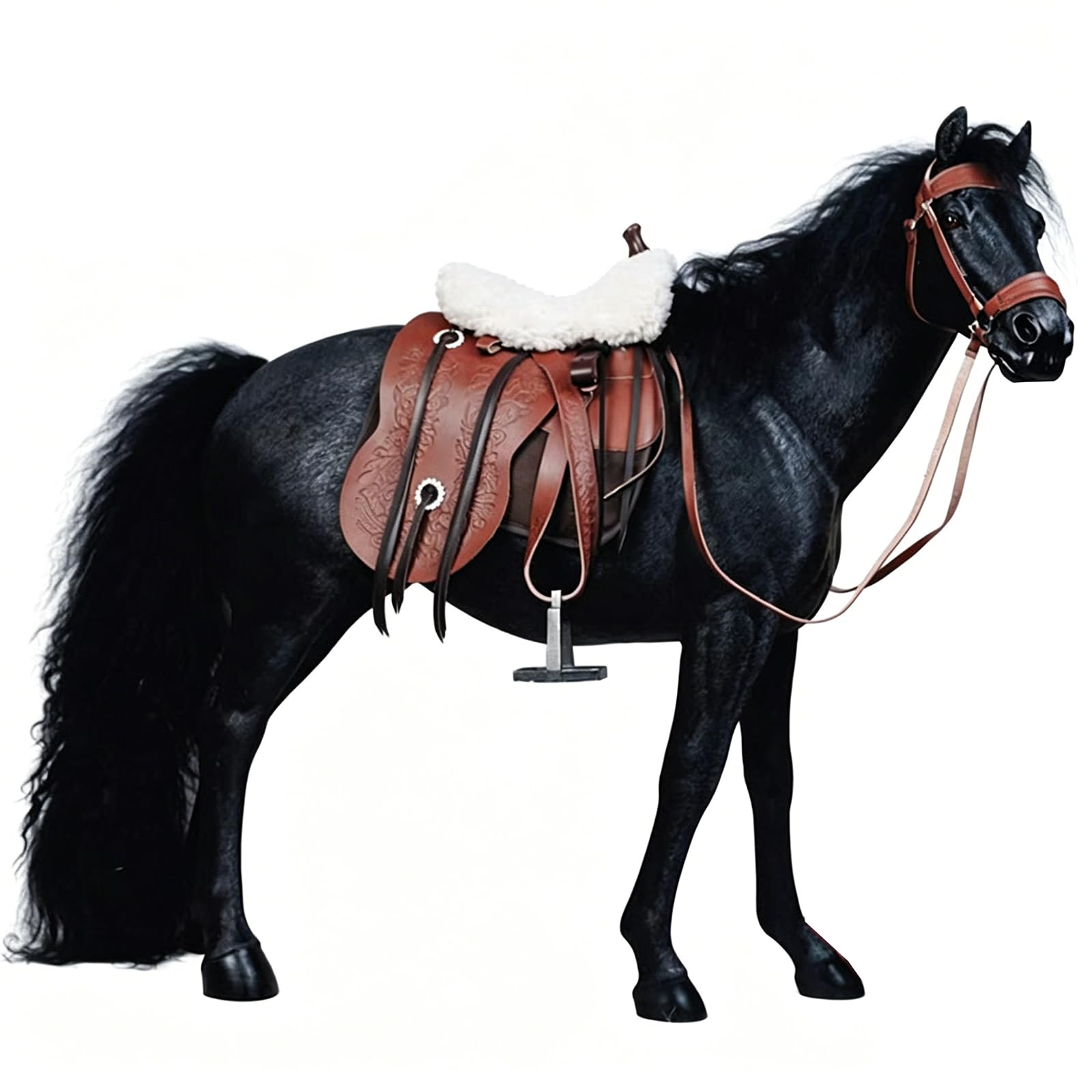 YXCQHZM Horse Figurines Animal Statue Sculpture Figurine Ornaments Horse Sculpture Crafts Horse Party Favors Birthday Gift Cake Toppers (black)