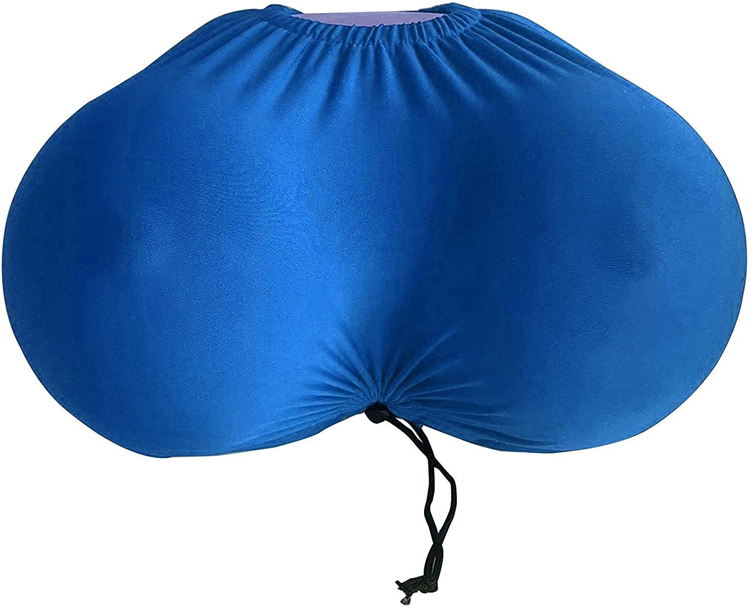 INVEES Boobs Breasts Pillow Cushion Ergonomic Breast Latex Chest Cushion, With Pillowcase Memory Foam Sleep Pillow, For Party ＆ Birthday Gift - 29x20x14CM (Blue)