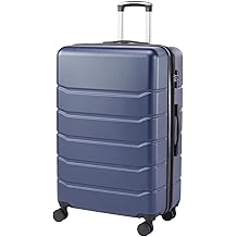 20 Inch Carry on Luggage, Lightweight Expandable Rolling Suit Case with TSA Lock, Hard Shell ABS Suitcase with Double Spinner Wheels, Blue