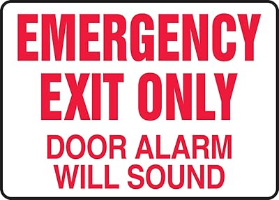 Accuform MEXT591VS Adhesive Vinyl Safety Sign, Legend
