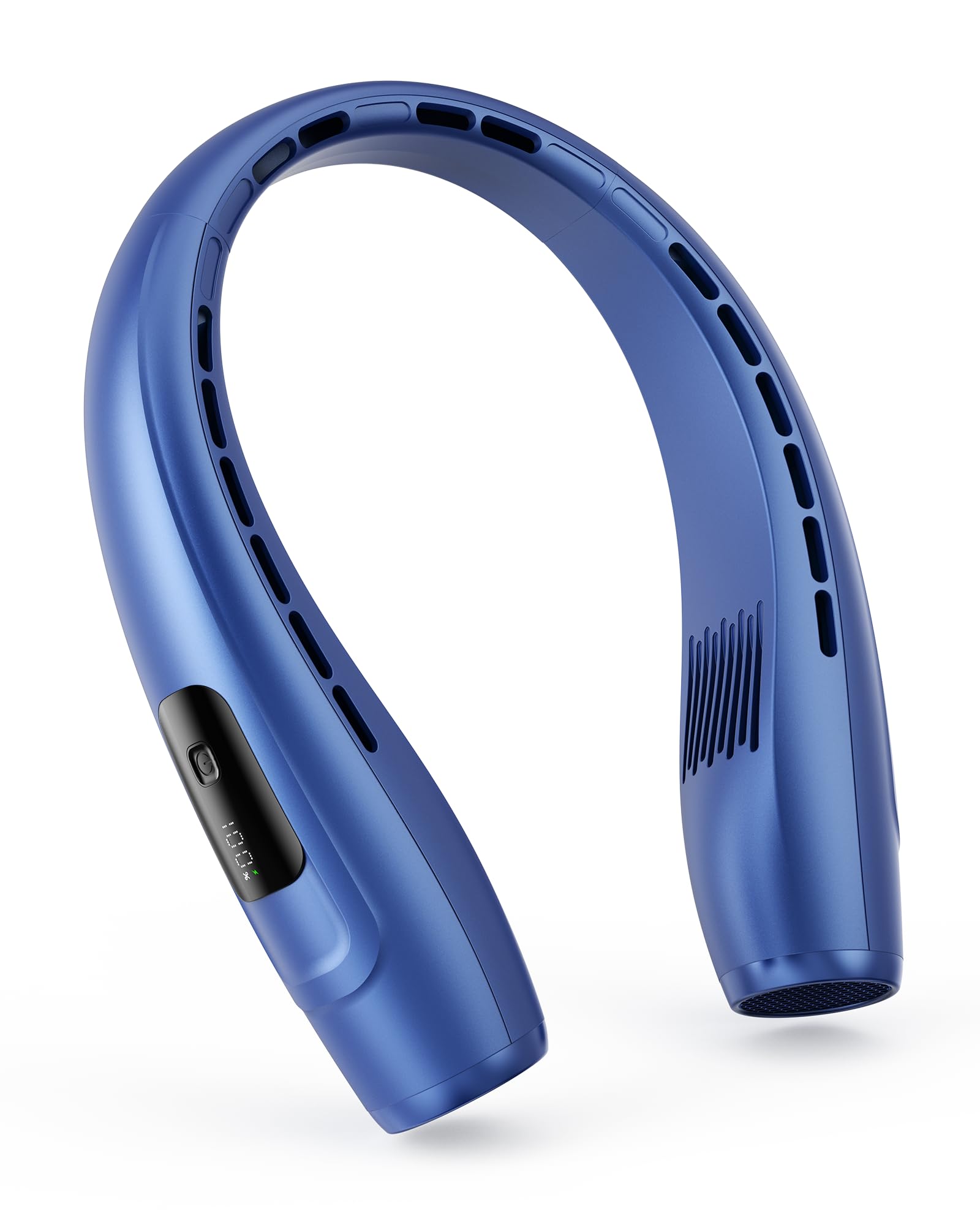 Peiyuu Halsventilator, persönlicher Ventilator mit LED-Anzeige, USB-C-Ladung, langlebiger 4000-mAh-Akku, freihändiger blattloser Ventilator mit 3 einstellbaren Geschwindigkeiten und ultra-leise, ideal