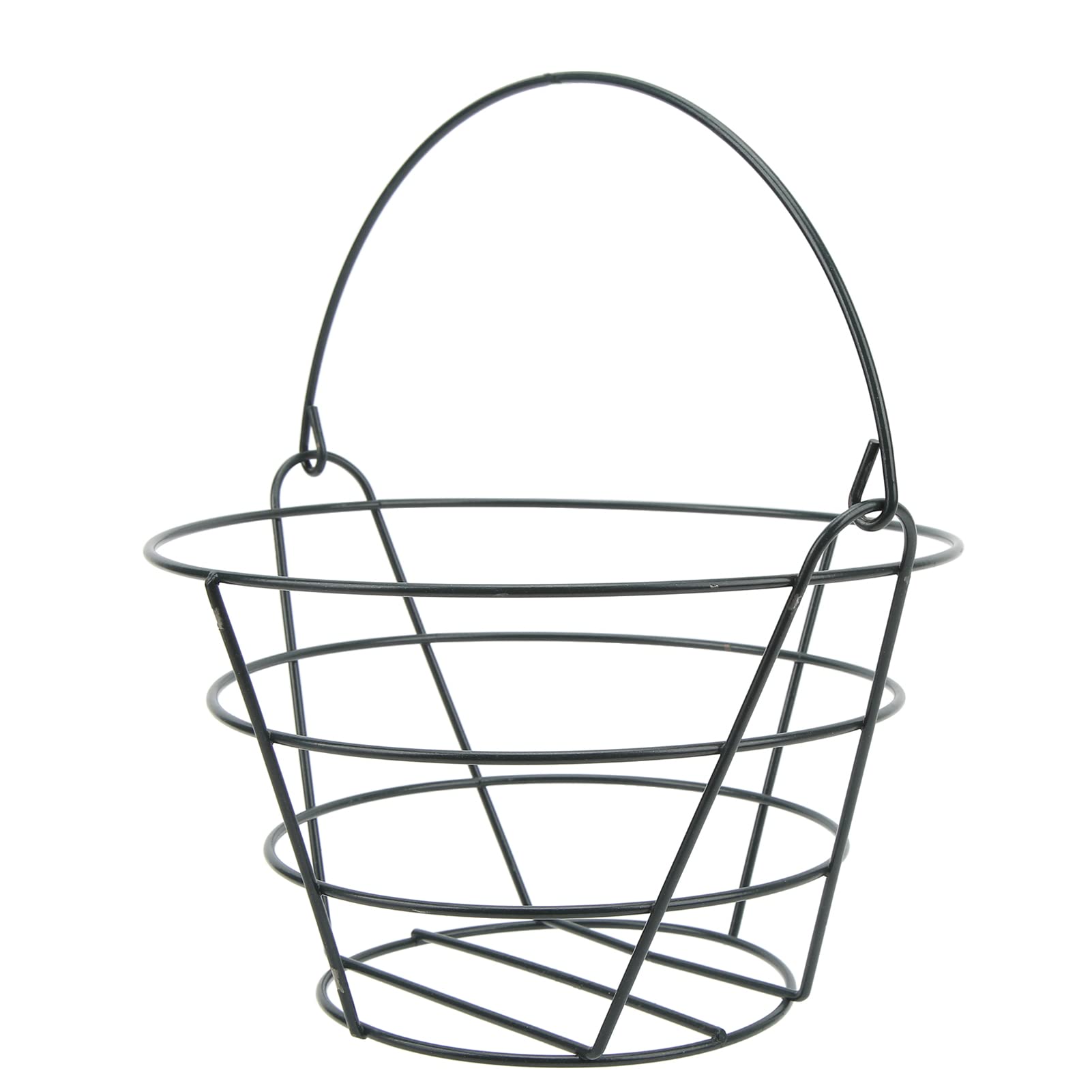 NutriEss Golf Ball Storage Basket Metal Lightweight Large Capacity Basket Container with Foldable Handle for Golf Course (S 50x70x6.5cm)