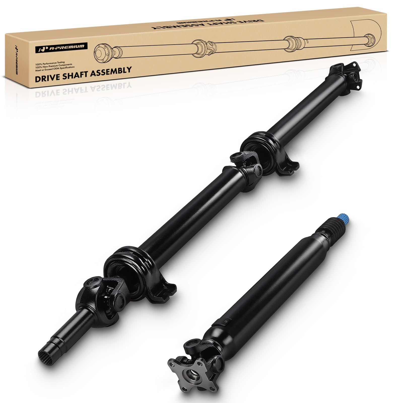 a-premium rear drive shaft driveshaft assembly compatible with ford transit-150, transit-250, transit-350, transit-350 hd, 2015 2016 2017 2018 2019, rwd, complete prop shaft