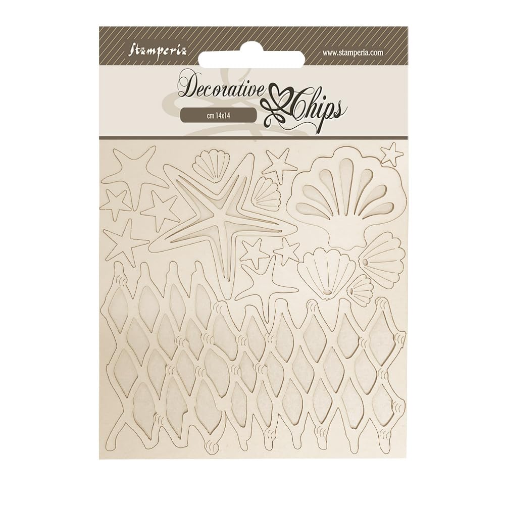 Stamperia SCB262 Decorative Chips, Brown, One Size โ image 1