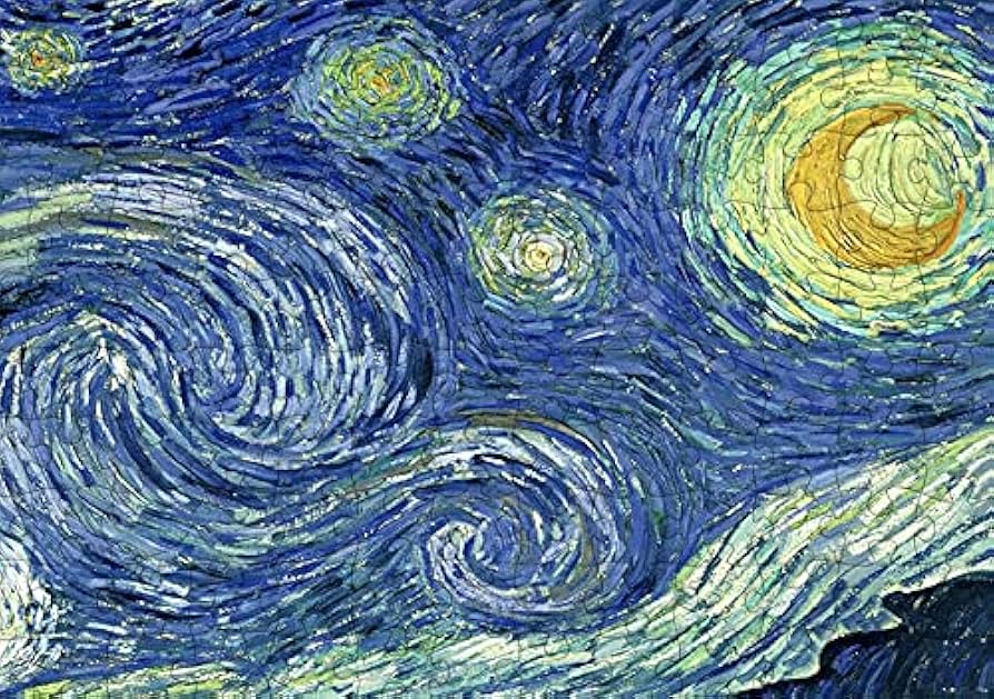 Starry Night Puzzle - 1000 Piece Puzzle Starry Night by