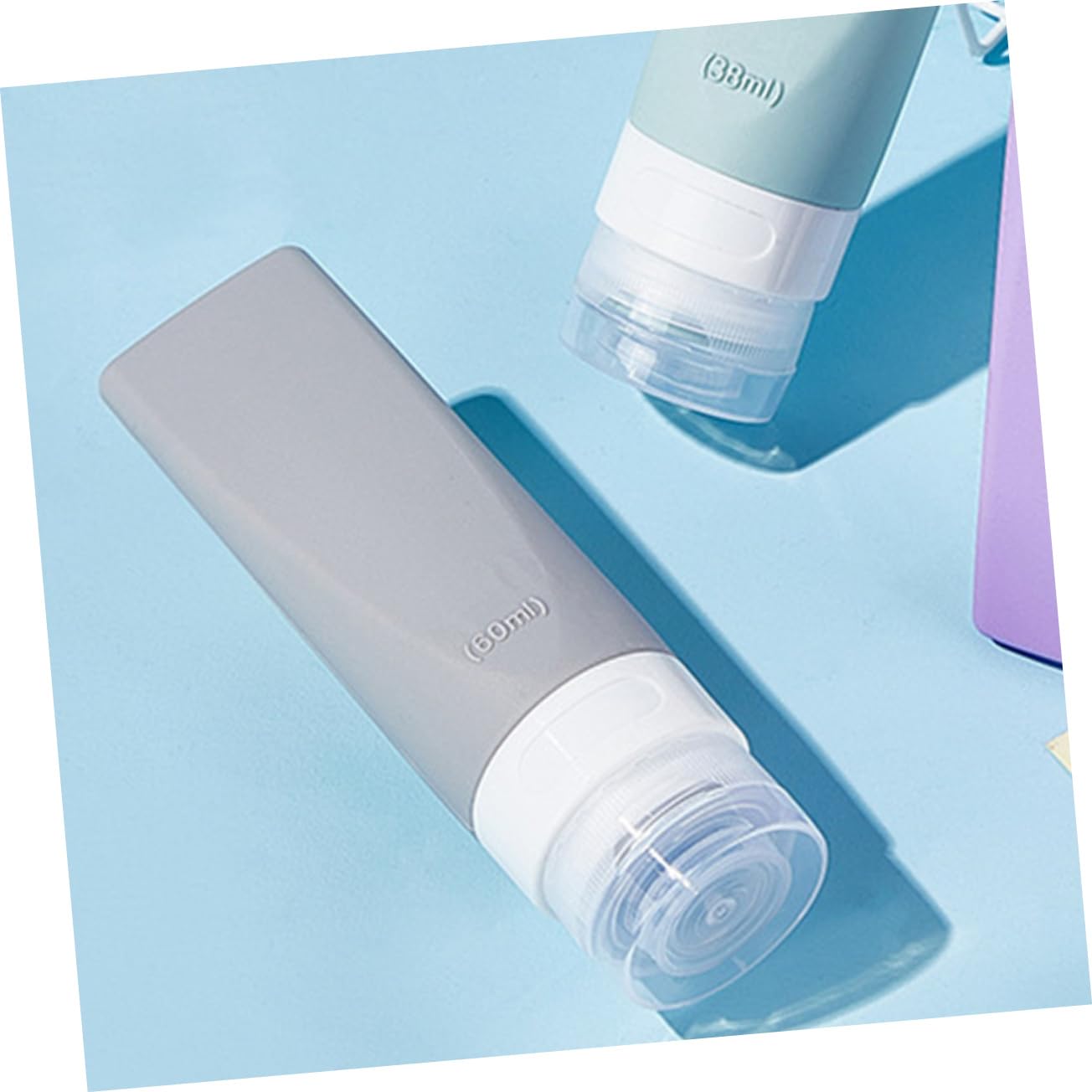 FOMIYES 5 Set Di Flaconi Per Cosmetici Liquidi Da Viaggio Flaconi Per Lozione Contenitori Per Shampoo Da Viaggio in Silicone 3 Pezzi*5