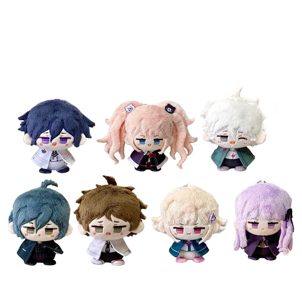 Zhongkaihua Nagito Komaeda Plush Pendant 12CM Nagito Komaeda Figure Pillow Anime PP Cotton Cushion Soft Stuffed Furry Car Bag Home Sofa Decoration For Fans