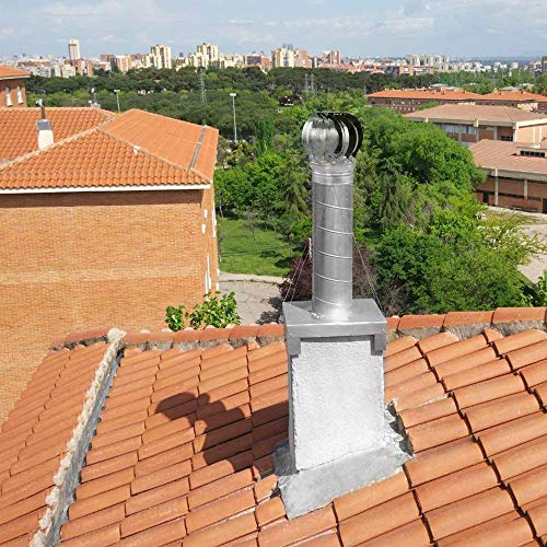 Remate de chimenea anticorrientes en acero inoxidable 304 4