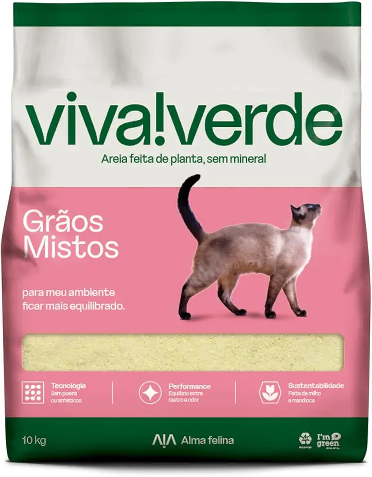 Viva Verde Areia Higiênica Grãos Mistos 10kg