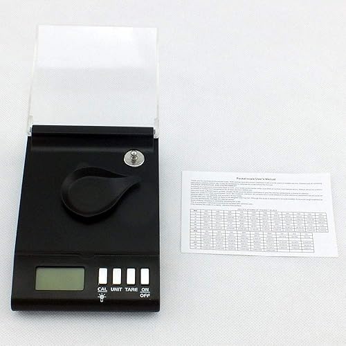 Miniatura 3 de Escala digital 1Mg 0.00 oz x 1.06 oz joyería de precisión recarga recarga polvo grano laboratorio gema portátil 150ct x 0.01ct
