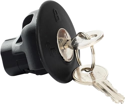 Locking Gas Coolant Fuel Tank Plug Cover Cap with 2 Keys 8U5Z9C268B Replacement for Ford Lincoln