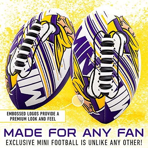 Image of Franklin Sports NFL Team Mini Footballs - Youth 8.5 inch Official NFL Licensed Football + Air Pump Set