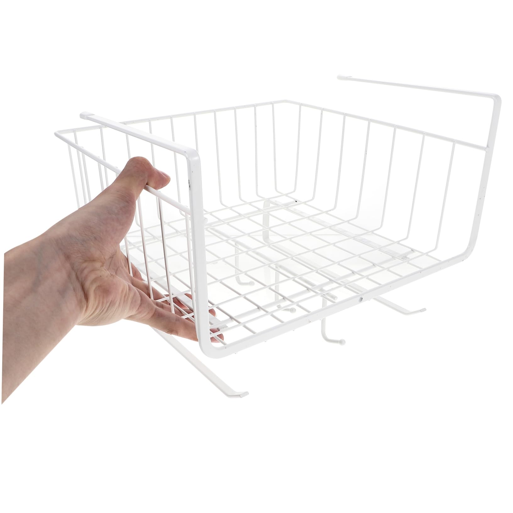 Organizador De Cesta Colgante Para Armario De Cocina Rejilla Multifuncional De Acero Resistente Estante Aprovechable Bajo Mueble Almacenaje Práctico Para Utensilios y Accesorios Co