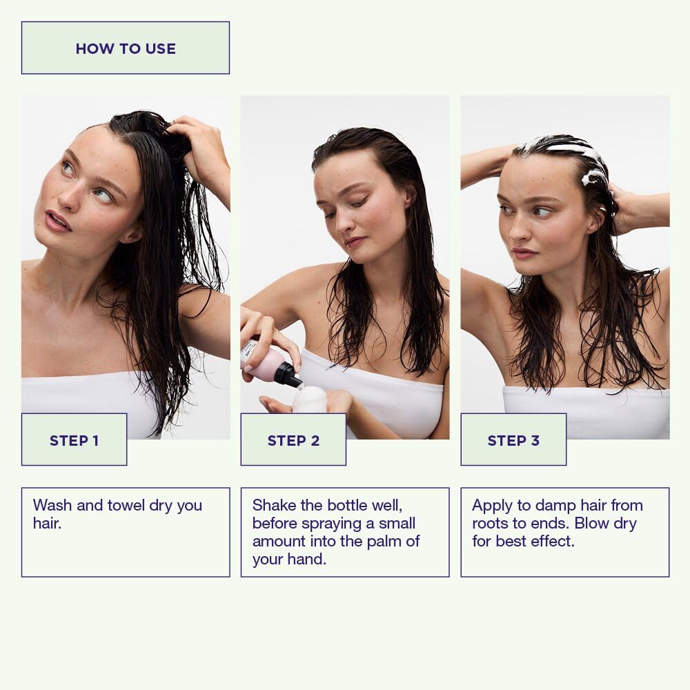 Maria Nila Pure Volume, La vitamina B5 aporta volumen al cabello fino, 100% vegano y libre de sulfatos/parabenos