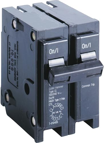 Eaton Corporation CL220CS - Interruptor de repuesto clasificado Ul de doble polo, 240 V, 20 amperios