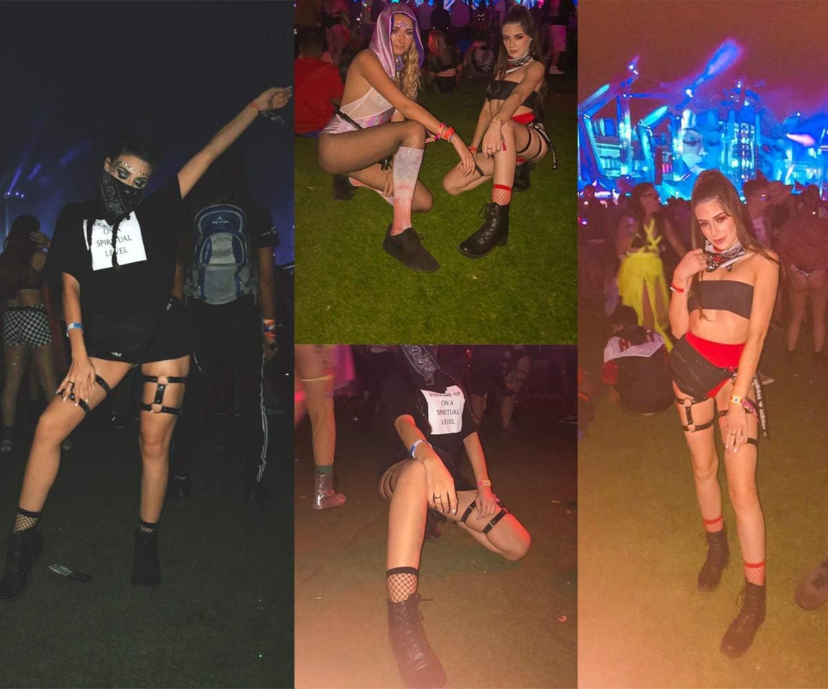 LALESTE Women Ankle Fishnet Socks Elastic Hollow Out Mesh Lace Net Socks For Dress and party Wear Multi Colors 5 Pairs - Image 5