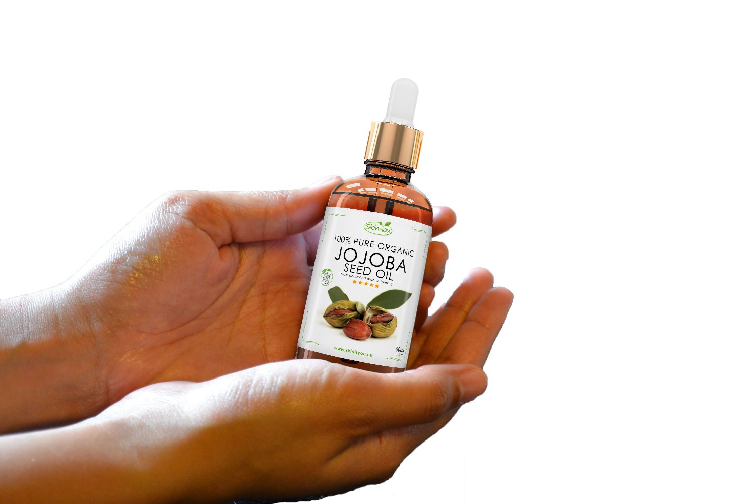 Jojoba Oil 50 ml 100% Pure & Organic Coldpressed | Resembles Human Sebum | Balances Skin Oil Production | Prevents Hair Loss | Head-to-toe Moisturizer | Fights Acne And Wrinkles | Perfect For Dry And Fizzy Hair | Great Face Cleanser