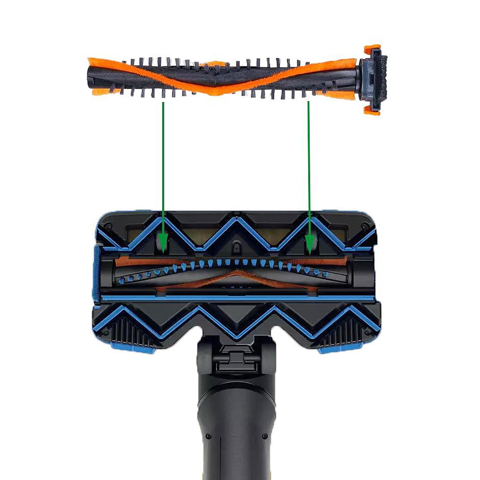 Szczotka, szczotki do odkurzacza kompatybilne z Philips Speedpro max 360° FC6 XC7/XC8 akumulatorowy odkurzacz ręczny, części zamienne do Philips CP0667
