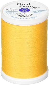 Coats Thread & Zippers Dual Duty XP General Purpose Thread, 250-Yard, Goldenrod